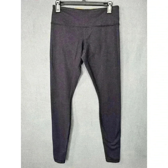 Lululemon Wunder Under Pant Leggings 8 Sweater Knit Black Swan Black Creamsicle - Picture 1 of 12
